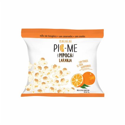 PIPOCA PICME LARANJA 55G