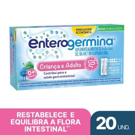 PROBIÓTICO ENTEROGERMINA 2B BCFU 20 FRASCOS COM 5ML CADA
