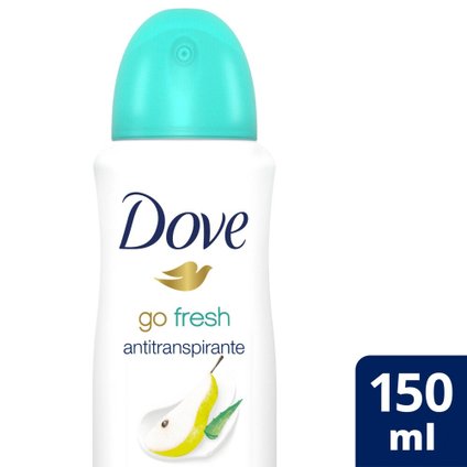 DESODORANTE ANTITRANSPIRANTE AEROSOL DOVE GO FRESH PERA E ALOE VERA 150ML