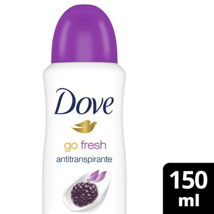 DESODORANTE AEROSSOL DOVE GO FRESH AMORA E FLOR DE LÓTUS 150ML