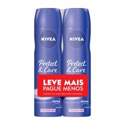 Kit Desodorante Aerosol Nivea Protect  Care Leve Mais Pague Menos 2 Unidades 150ml Cada