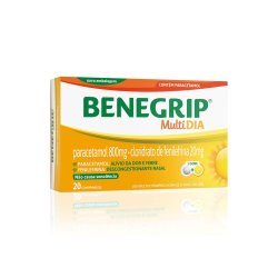Benegrip Multi Dia Antigripal Analgésico E Descongestionante - Caixa 20 Comprimidos