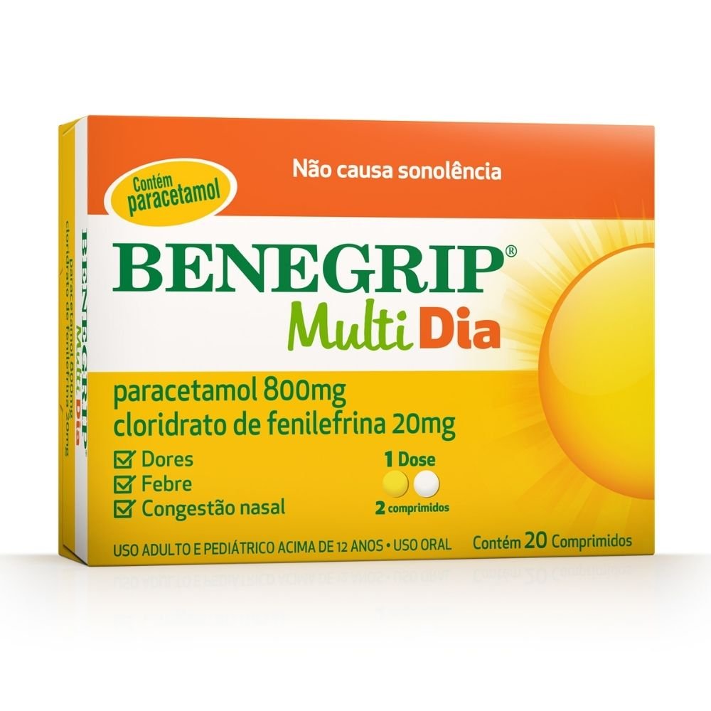 BENEGRIP MULTI DIA 20 COMPRIMIDOS