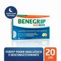 BENEGRIP MULTI NOITE ANTIGRIPAL ANALGÉSICO E DESCONGESTIONANTE - CAIXA 20 COMPRIMIDOS