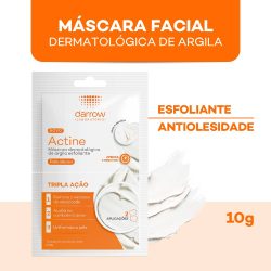 Máscara Esfoliante De Argila Actine Com 2 Aplicações 5g Cada