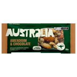 Barra De Nuts Australia Amendoim E Chocolate 35g