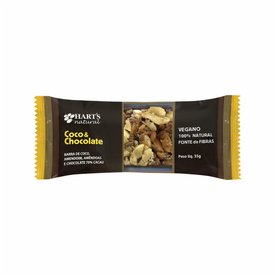 BARRA DE NUTS HARTS COCO E CHOCOLATE 35G