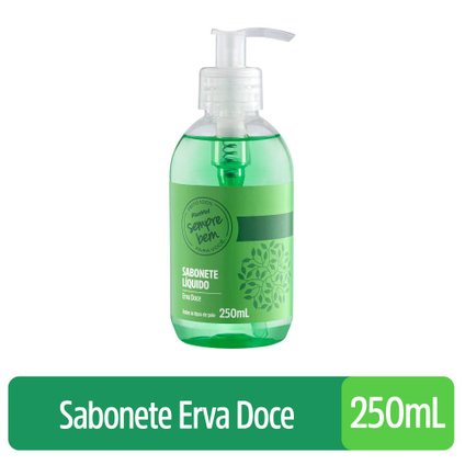 SABONETE LÍQUIDO PANVEL SEMPRE BEM ERVA DOCE 250ML