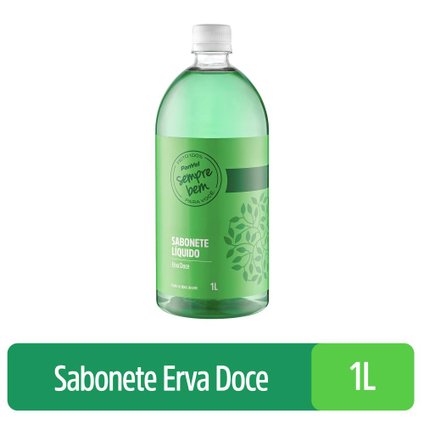SABONETE LÍQUIDO PANVEL SEMPRE BEM ERVA DOCE REFIL 1L