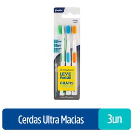 KIT ESCOVA DENTAL PANVEL ULTRA SOFT SORTIDA LEVE 3 UNIDADES PAGUE 2