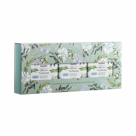 KIT PANVEL OLIVA E VERBENA COM 3 SABONETES EM BARRA DE 90G CADA