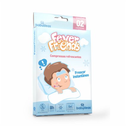 ADESIVO MONITOR DE TEMPERATURA FEVER FRIENDS COM 2 UNIDADES
