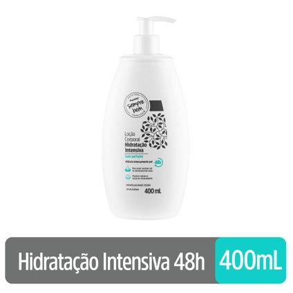 LOÇÃO HIDRATANTE 48H SEM PERFUME PANVEL SEMPRE BEM 400ML