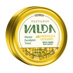 Pastilhas Valda Própolis E Gengibre 50g