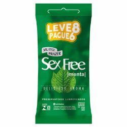 Preservativo Sex Free Menta Leve 8 Pague 6