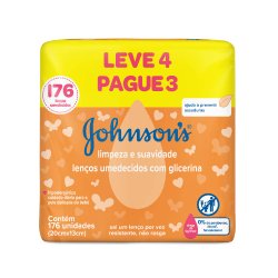 Lenços Umedecidos Johnsons Baby Limpeza E Suavidade Leve Mais Por Menos