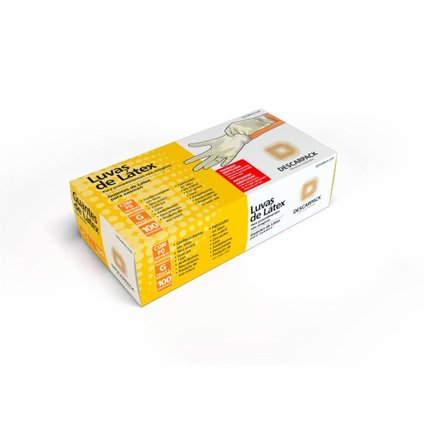 LUVA DE PROCEDIMENTO LATEX C/ PÓ G 100 UNIDADES