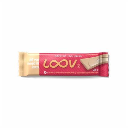 CHOCOLATE LOOV BRANCO AO LEITE DE COCO 25G