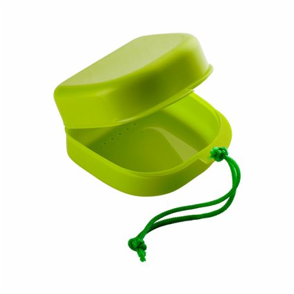 PORTA APARELHO ODONTOLÓGICO / PRÓTESE DENTAL PANVEL ACESSÓRIOSCOR VERDE
