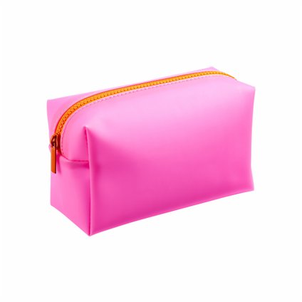 NECESSAIRE EMBORRACHADA ROSA E LARANJA PANVEL ACESSÓRIOS COLEÇÃO NEON  EDIÇÃO LIMITADA