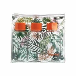 Conjunto Viagem Panvel Acessórios Com 3 Frascos E Nécessaire Coleção Neon - Edição Limitada