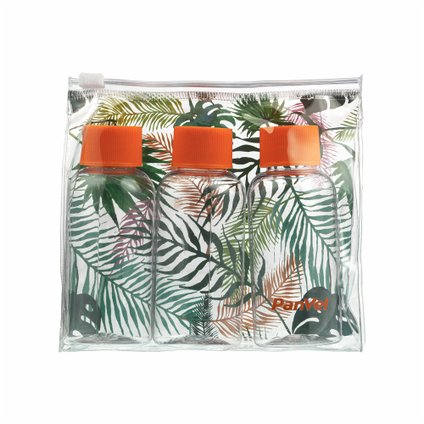 CONJUNTO VIAGEM PANVEL ACESSÓRIOS COM 3 FRASCOS E NÉCESSAIRE COLEÇÃO NEON - EDIÇÃO LIMITADA