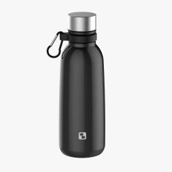 Squeeze Soprano Inox 600ml Preto