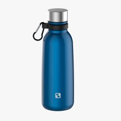 Squeeze Soprano Inox 600ml Azul