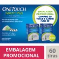 TIRAS REAGENTES ONETOUCH SELECT PLUS COMPRE 50 E GANHE MAIS 10 UNIDADES