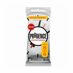 Preservativo Prudence Efeito Retardante Leve 8 E Pague 6 Unidades