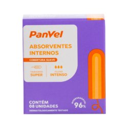 Absorvente Interno Panvel Essencial Super 8 Unidades