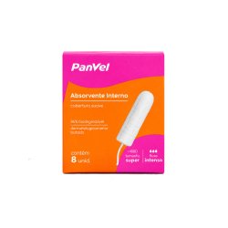 Absorvente Interno Panvel Essencial Super 8 Unidades
