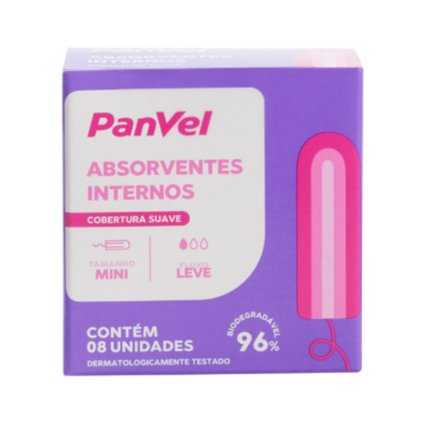 ABSORVENTE INTERNO PANVEL ESSENCIAL MINI 8 UNIDADES