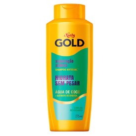 SHAMPOO NIELY GOLD HIDRATAÇÃO MILAGROSA ÁGUA DE COCO + EXTRATO DE BABOSA 275ML