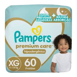 Fralda Pampers Premium Care Bag Xg Com 60 Unidades