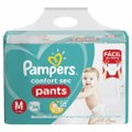 FRALDA PAMPERS CONFORT SEC PANTS BAG M COM 84 UNIDADES