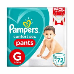 Fralda Pampers Confort Sec Pants Bag G Com 72 Unidades