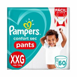 Fralda Pampers Confort Sec Pants Bag Xxg Com 60 Unidades