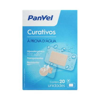 CURATIVO TRANSPARENTE A PROVA D'ÁGUA COM 20 UNIDADES