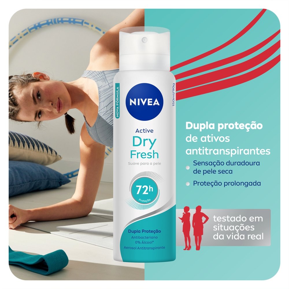 Desodorante Antitranspirante Nivea Aerossol Dry Fresh 150ml