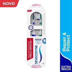 Escova Dental Sensodyne Protect & Repair Com 2 Unidades