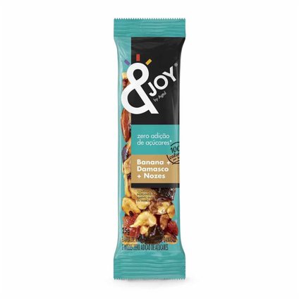 BARRA  JOY DAMASCO E NOZES NUTS ZERO AÇÚCAR 25G