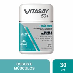Suplemento Vitamínico Vitasay 50+ Cálcio 30 Comprimidos