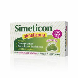 Simeticon 125 Mg 12 Cápsulas Gelatinosas