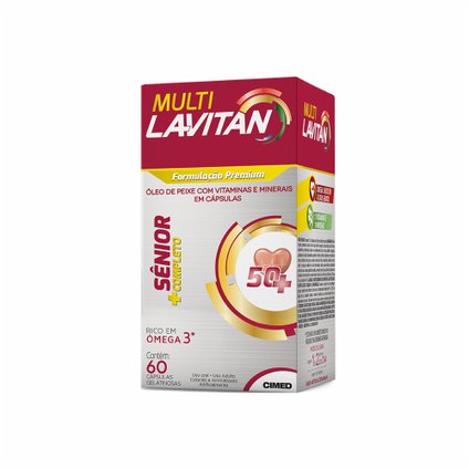 LAVITAN MULTI SÊNIOR 60 CÁPSULAS GELATINOSAS