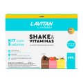 KIT LAVITAN BY REDUBÍO SHAKE PARA REDUÇÃO DE PESO CHOCOLATE + MORANGO + BAUNILHA 630G