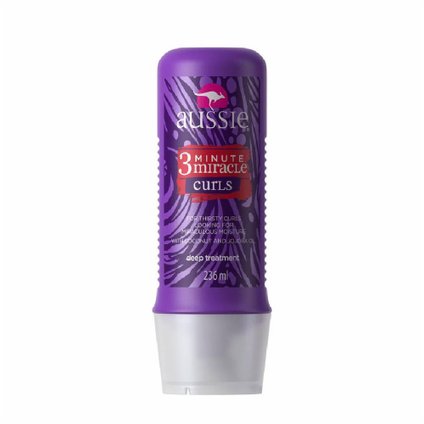 CREME DE TRATAMENTO AUSSIE CURLS 3 MINUTOS MILAGROSOS 236ML