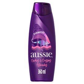 SHAMPOO AUSSIE CACHOS CRESPOS ATIVADOS LIMPEZA DELICADA E HIDRATANTE 360ML