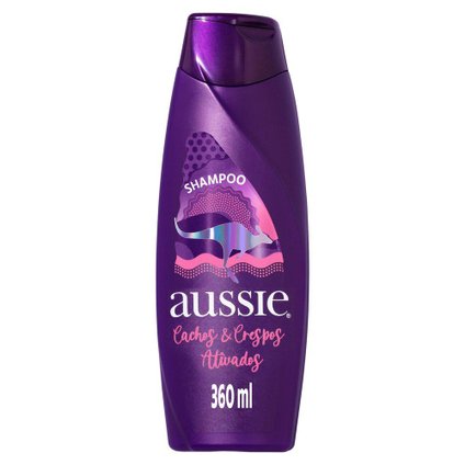 SHAMPOO AUSSIE CACHOS  CRESPOS ATIVADOS LIMPEZA DELICADA E HIDRATANTE 360ML