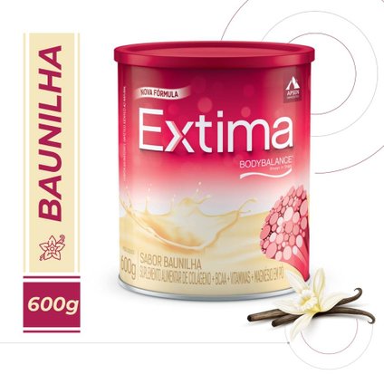 SUPLEMENTO ALIMENTAR EXTIMA COLÁGENO SABOR BAUNILHA LATA 600GR APSEN